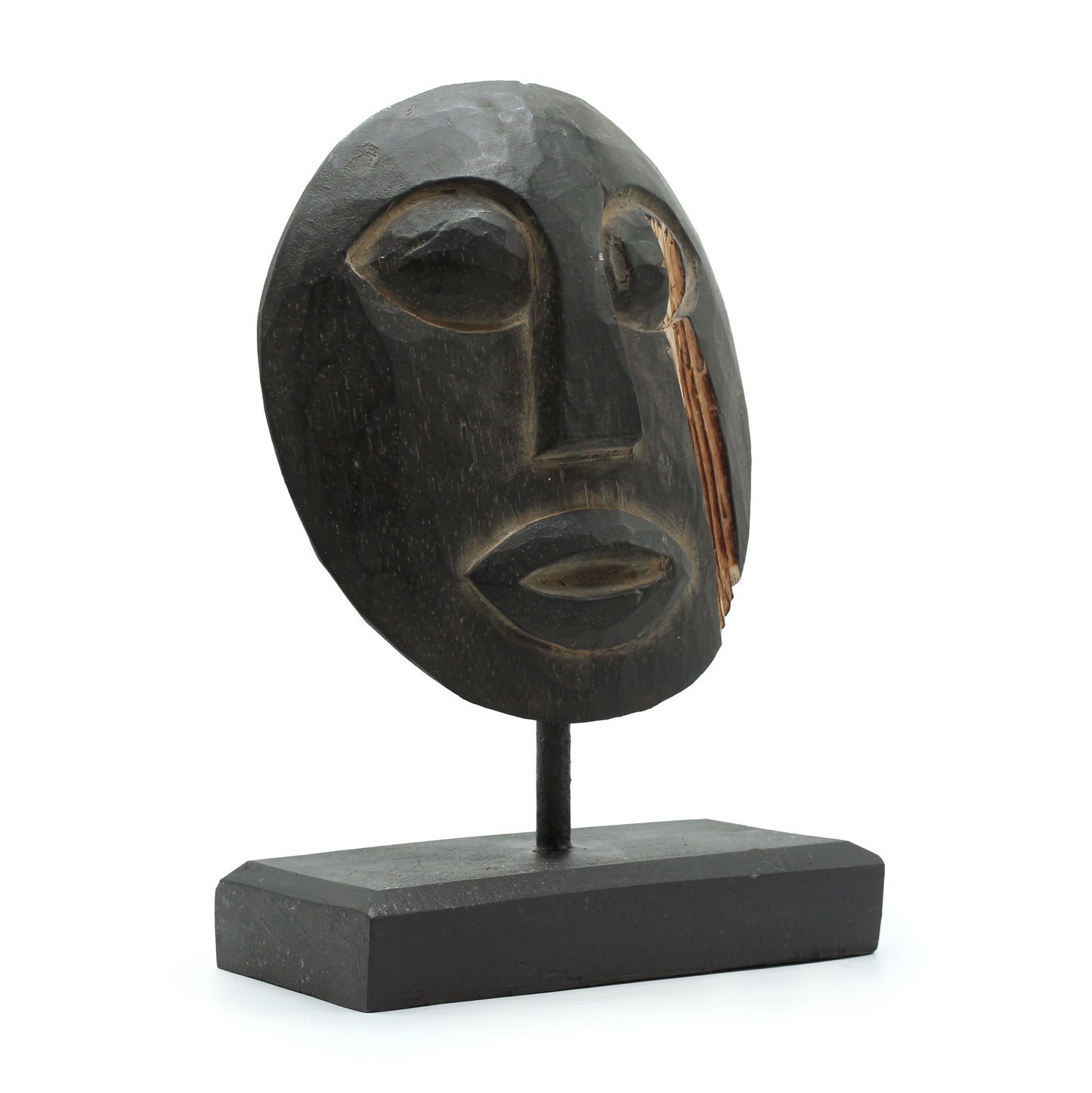 Timor Tribal Decorative Mask - Black 27x20cm