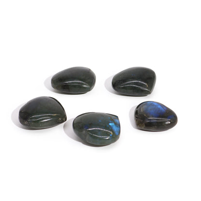 Madagascar Labradorite Hearts Stones