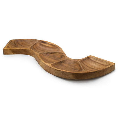 Snake Shaped Teak Bowl Aprox 55cm