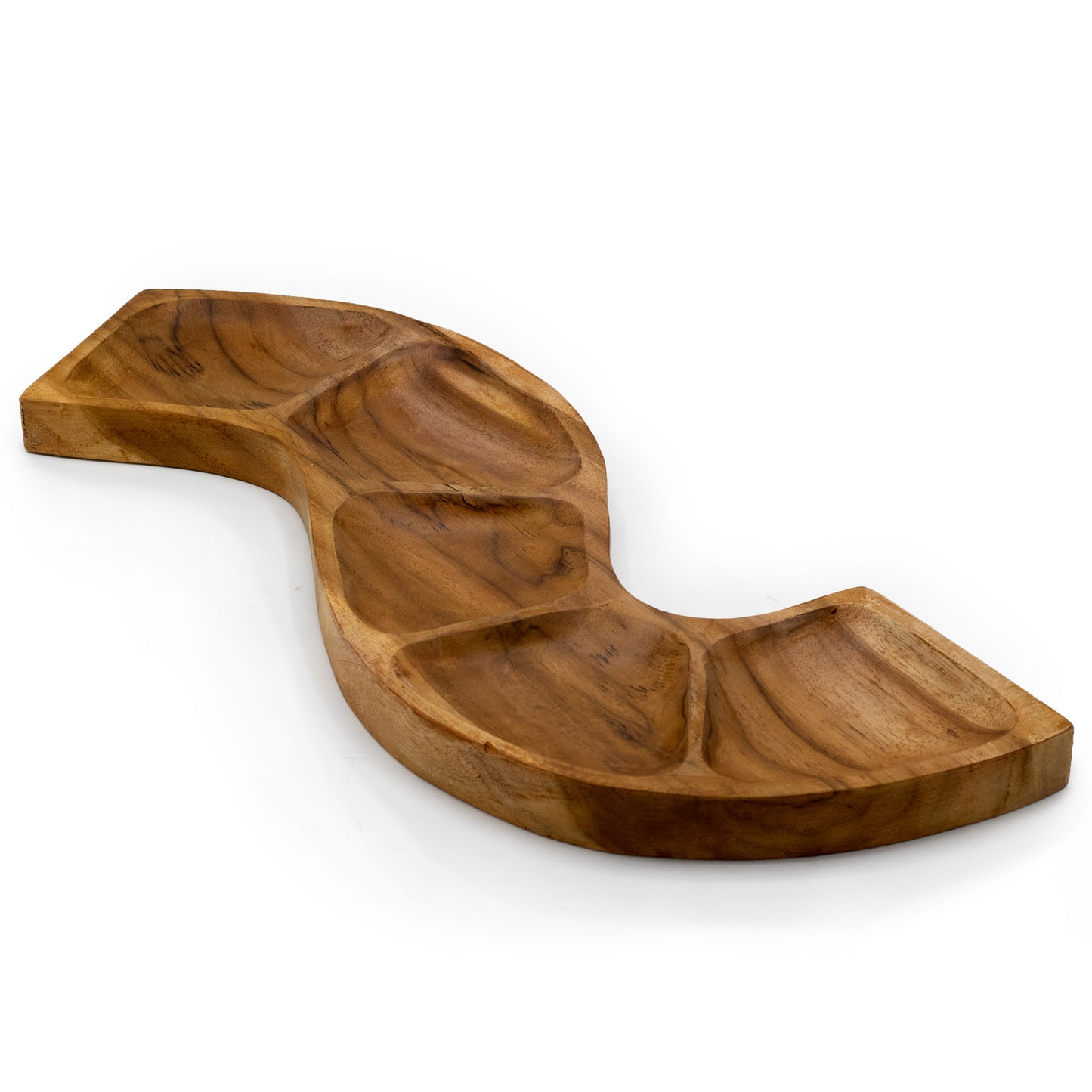 Snake Shaped Teak Bowl Aprox 55cm