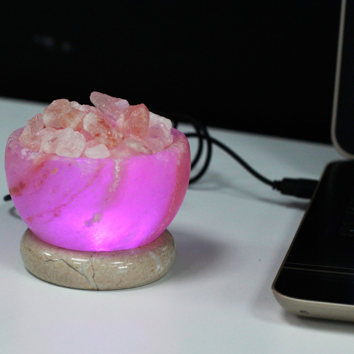 USB Fire Bowl Himalayan Salt Lamp (Multi)