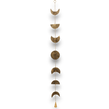 Indian Chimes - Brass Moon Phases Drop