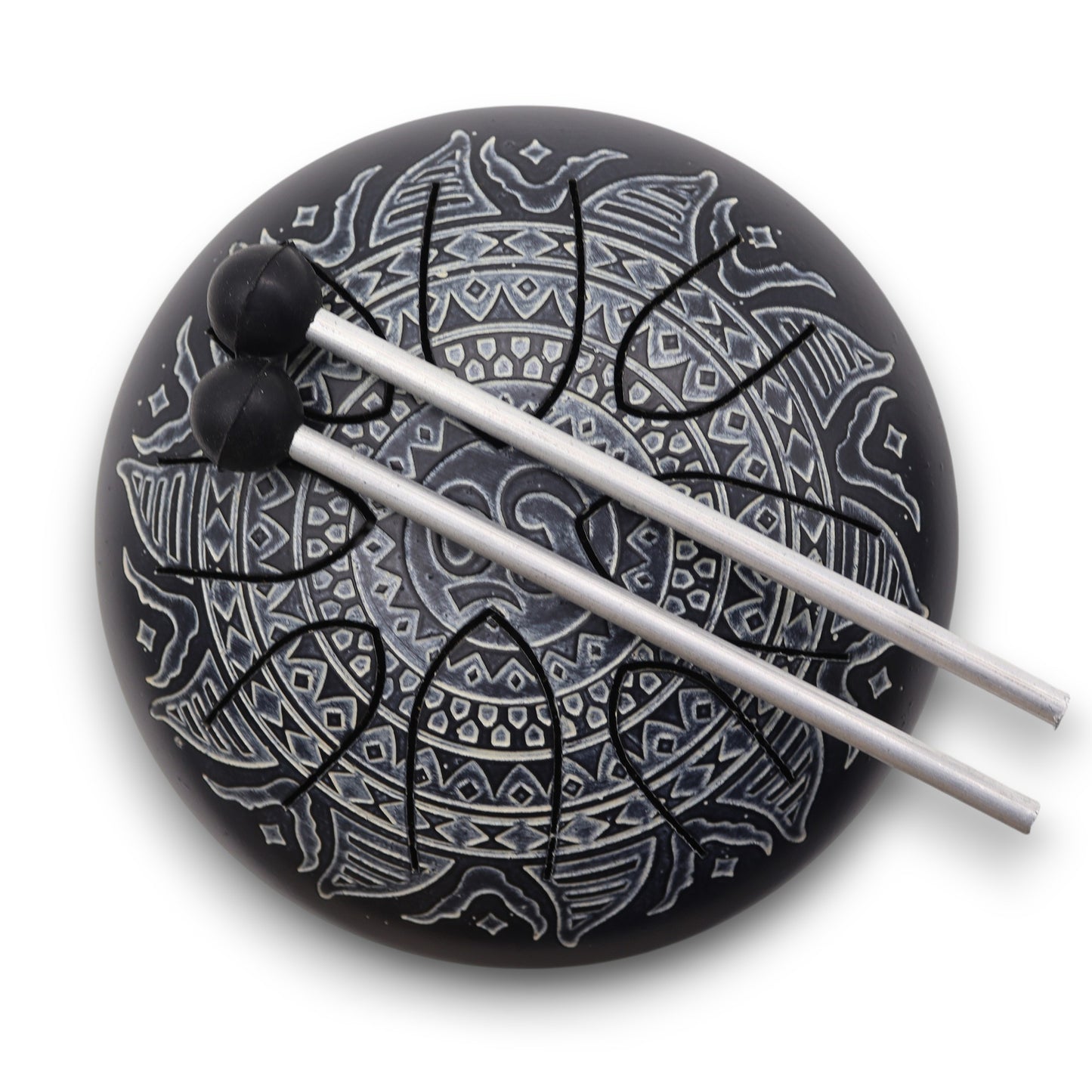 Steel Tongue Happy Drums Om Mandala Engraved - 16cm