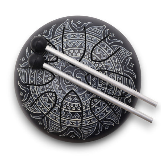 Steel Tongue Happy Drums Om Mandala Engraved - 16cm