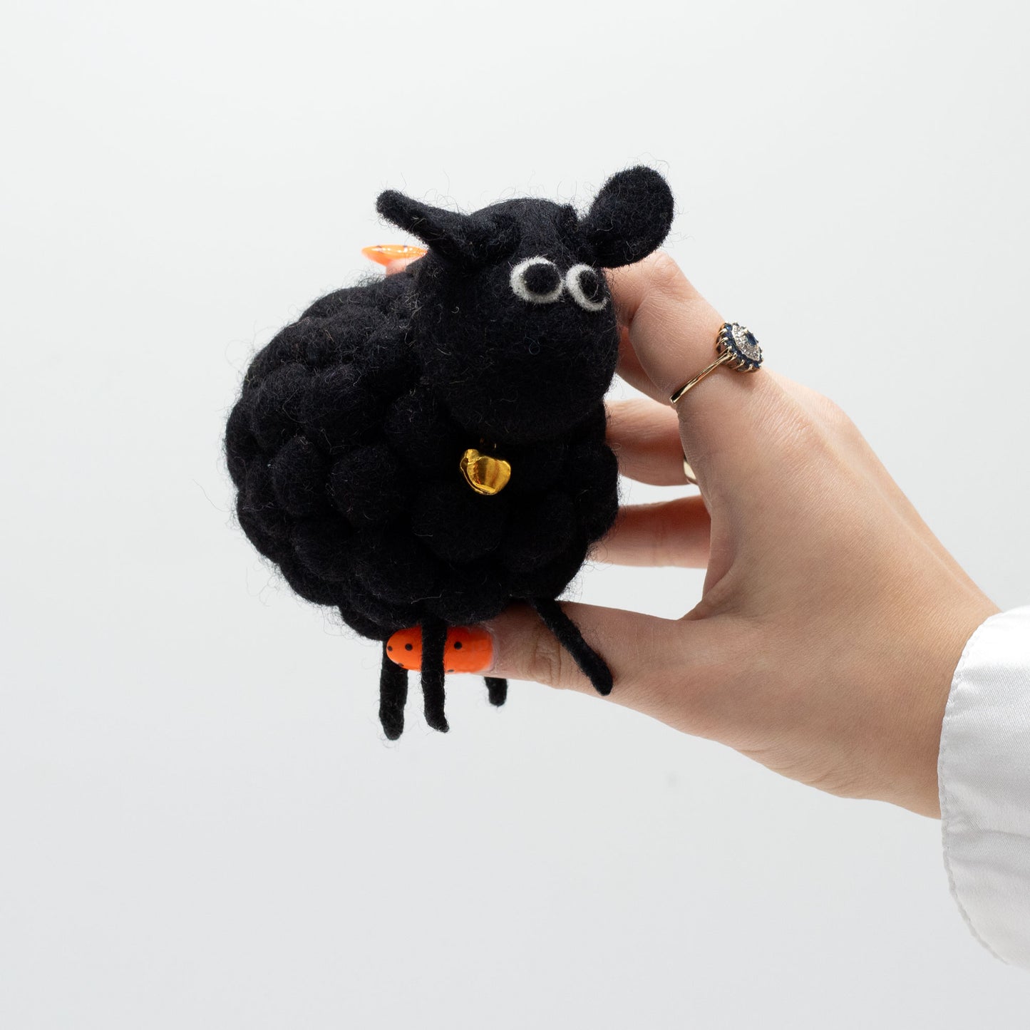 Little Felt Sheep - Handcrafted Wool Decor from Nepal