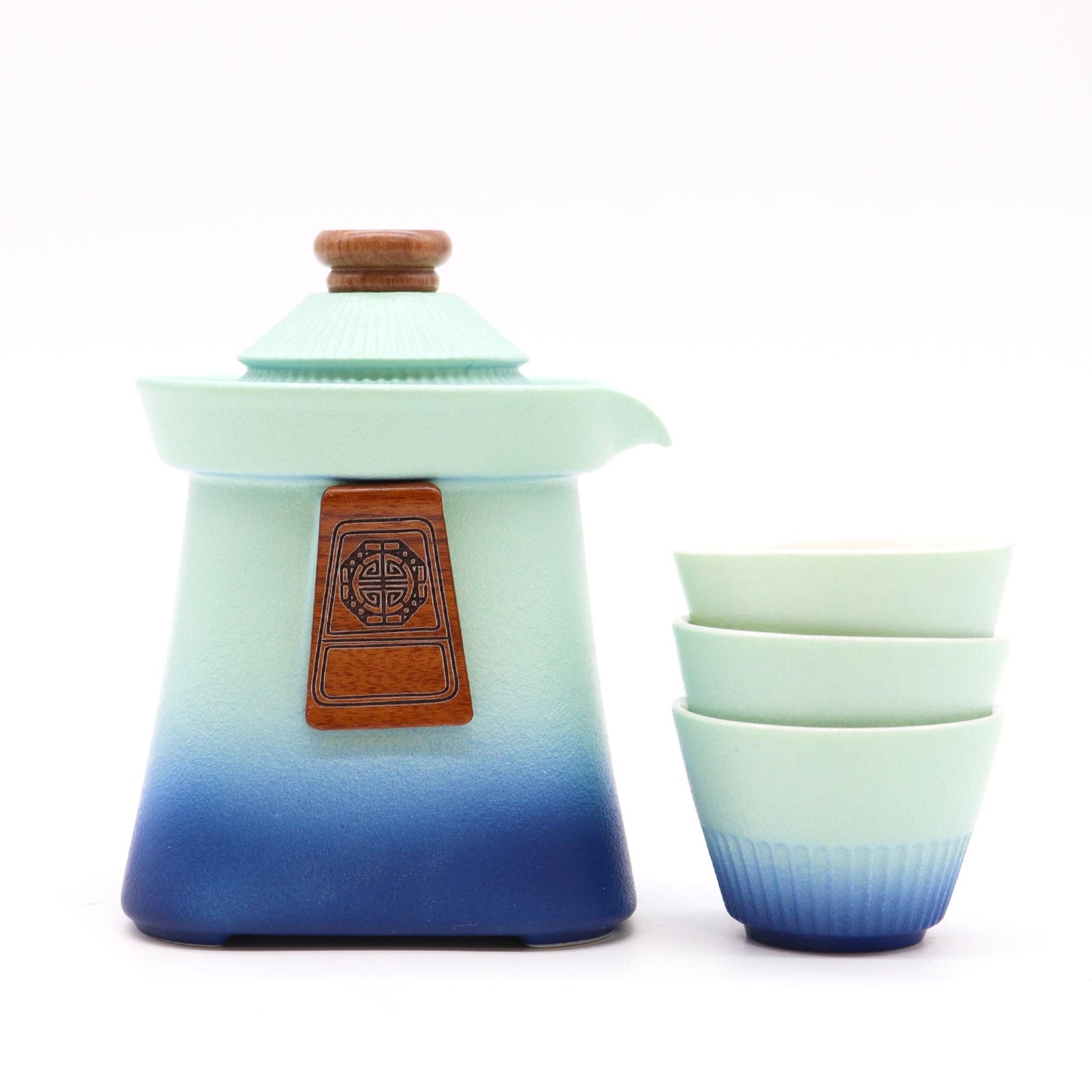 Temple Teapot Set with Three Cups