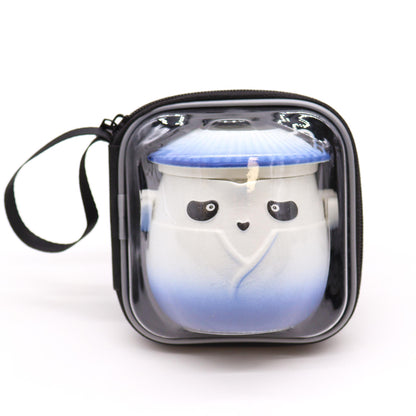 Panda Teapot Set & Three Cups