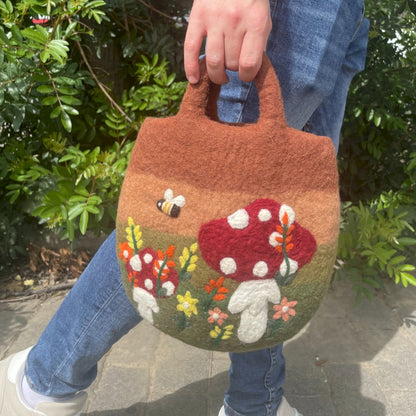 Water Felted Bags - Canvas Design