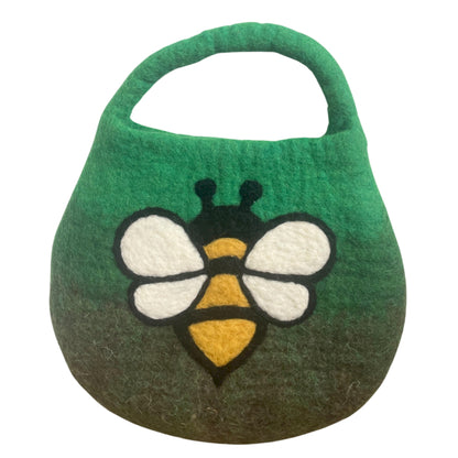 Water Felted Bee Bag