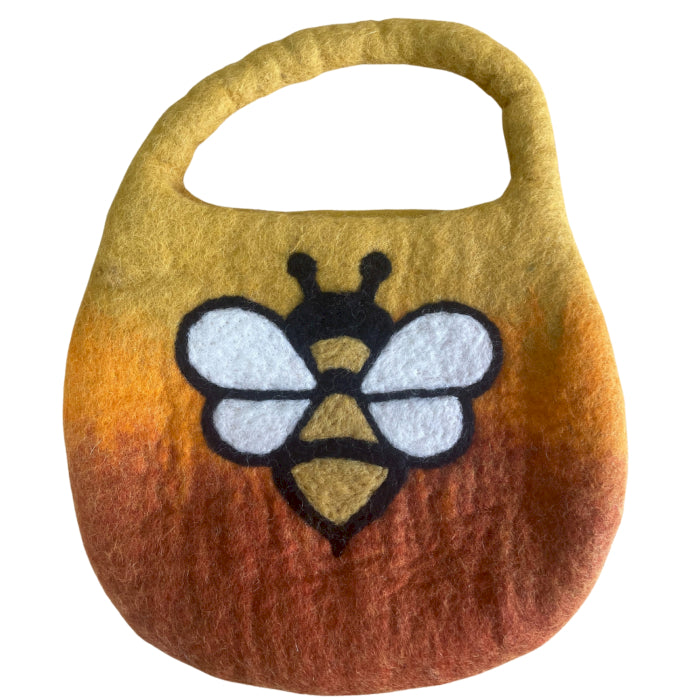 Water Felted Bee Bag