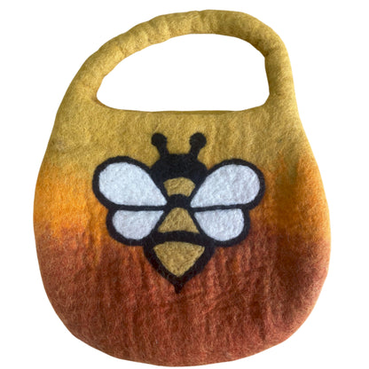 Water Felted Bee Bag