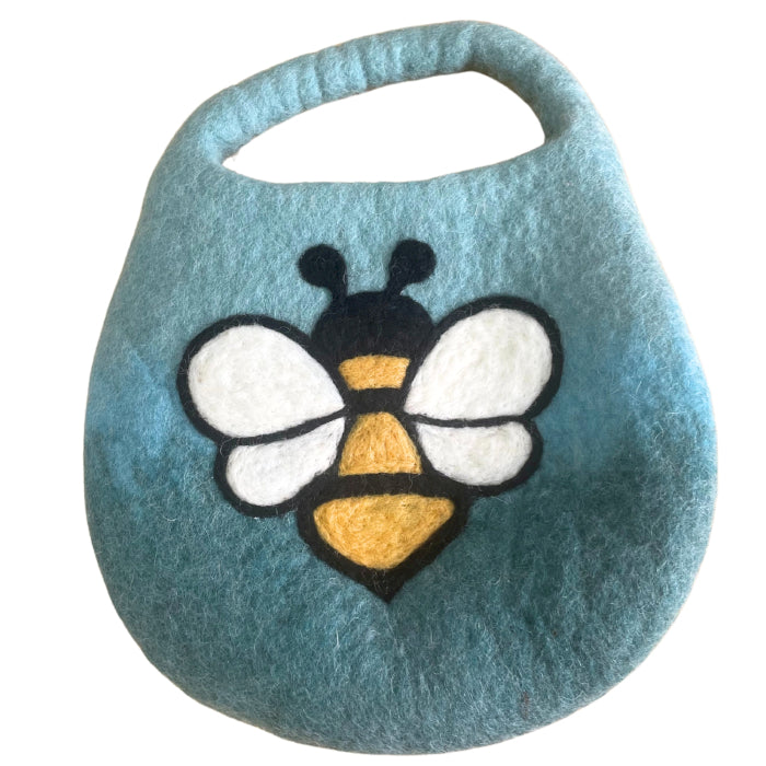 Water Felted Bee Bag