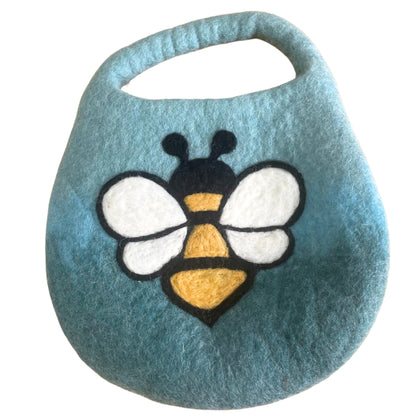 Water Felted Bee Bag