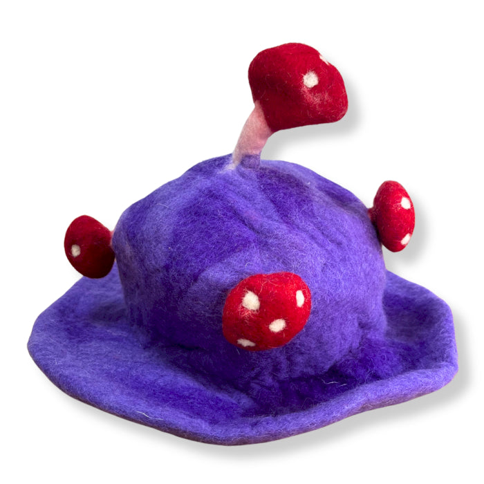 Felted Mushroom Festival Hats - Handmade in Nepal