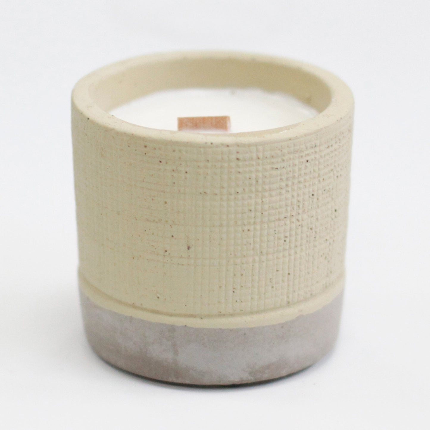 Pot Concrete Soy Candle - Grey - Coffee in the Club