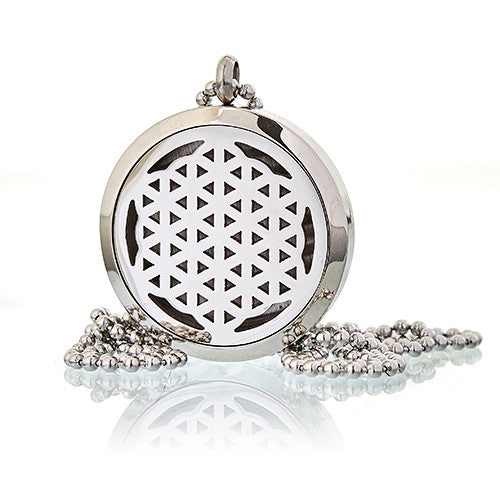 Aromatherapy Jewellery Necklace - Flower  of Life 30mm