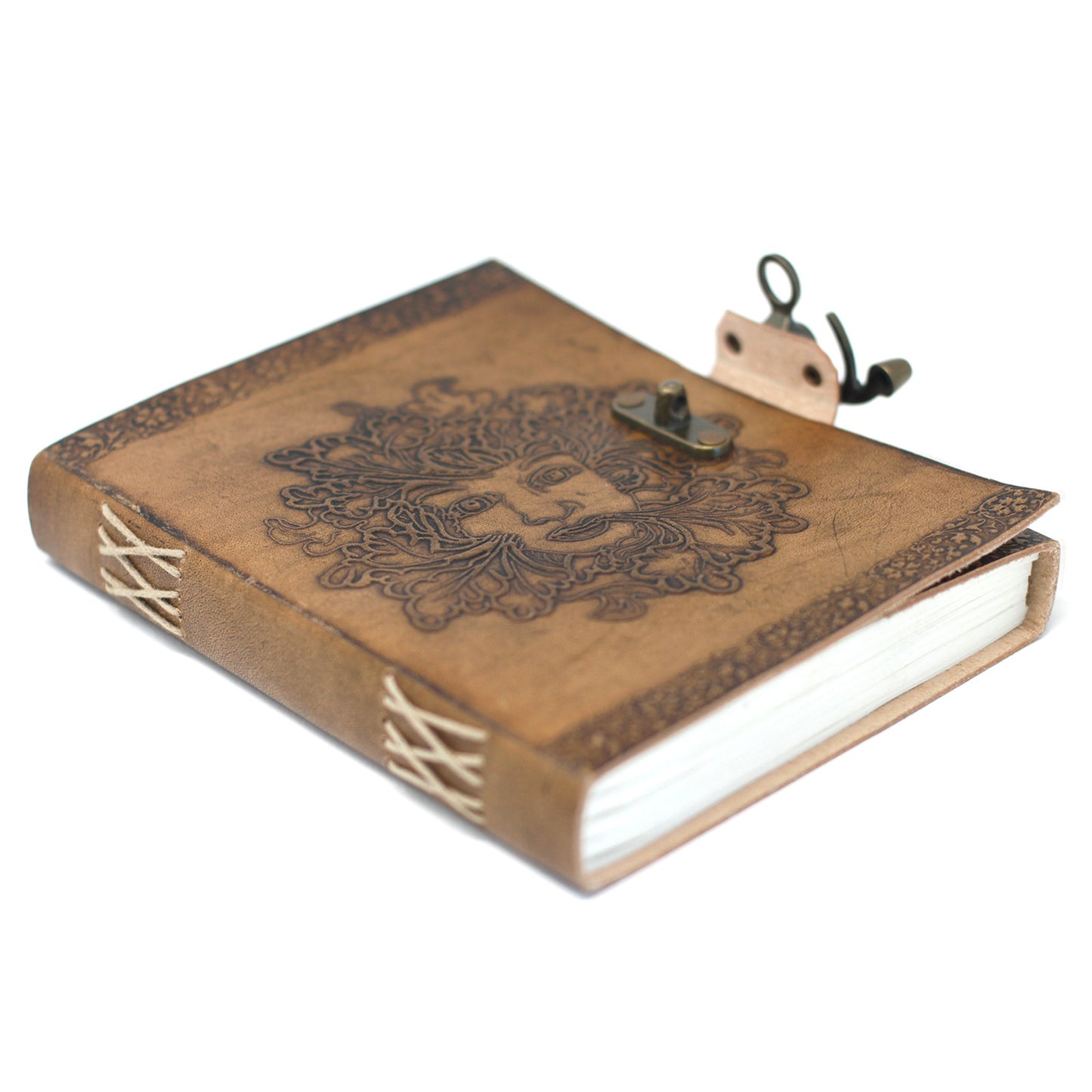 Leather Greenman Notebook (20x15 cm)