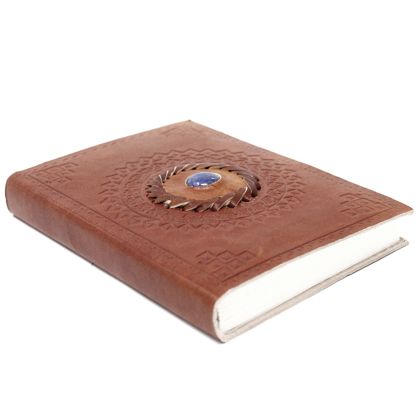 Leather Lapis Notebook  17x12 cm