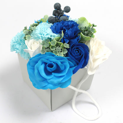 Soap Flower Bouqet - Blue Wedding