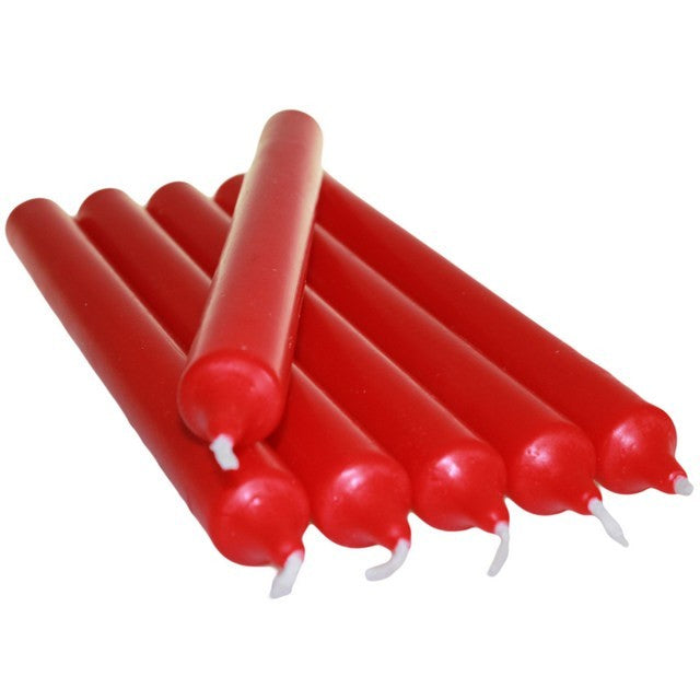 Red Dinner Candles - 5 Pcs