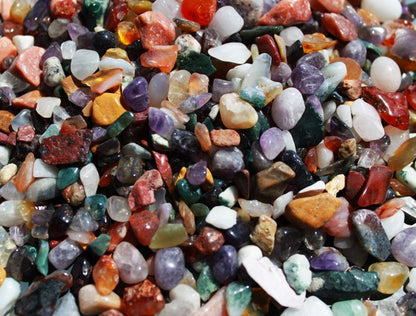 Mixed Natural Gemstone Chips - 1KG