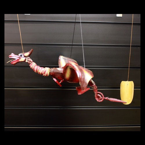 Red Coconut Dragon Mobile 37cm