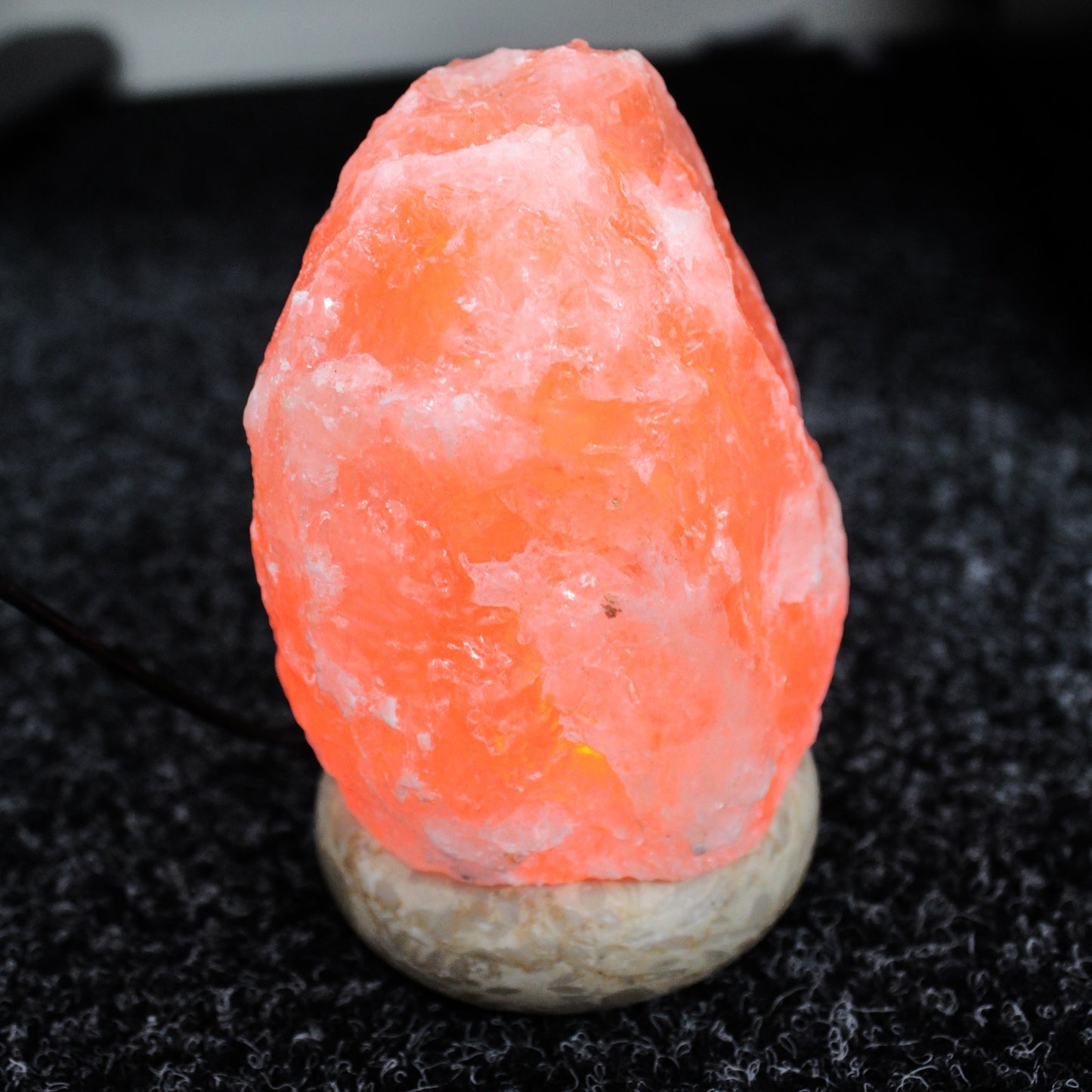 Quality USB Natural Salt Lamp - 11.5 cm (white light)