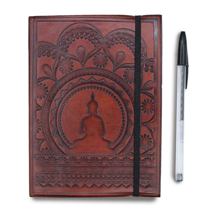 Kleines Notizbuch mit Tragegurt – Tibetisches Mandala