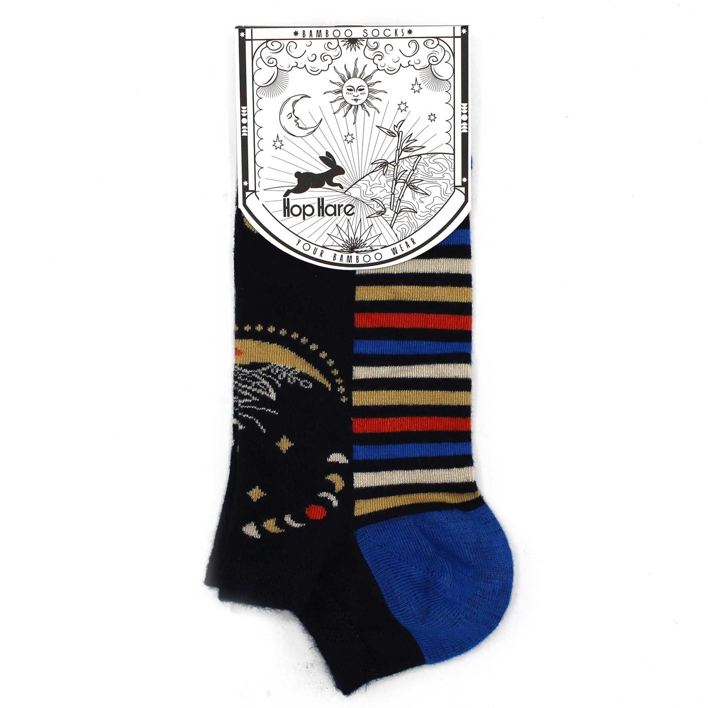 M/L Hop Hare Bamboo Socks Low (41-46) - Lunar Phases
