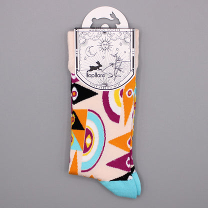 Hop Hare Bamboo Socks (41-46) - Psychedelic Evil Eye