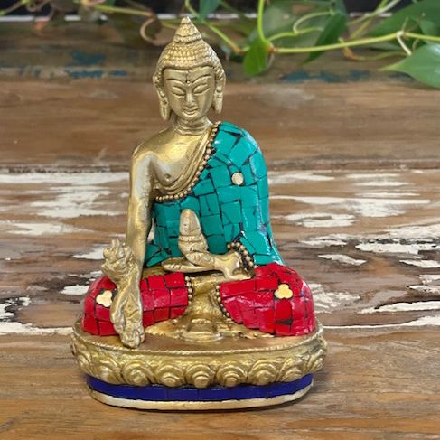 Buddhafigur aus Messing - Amitabha - 9,5 cm