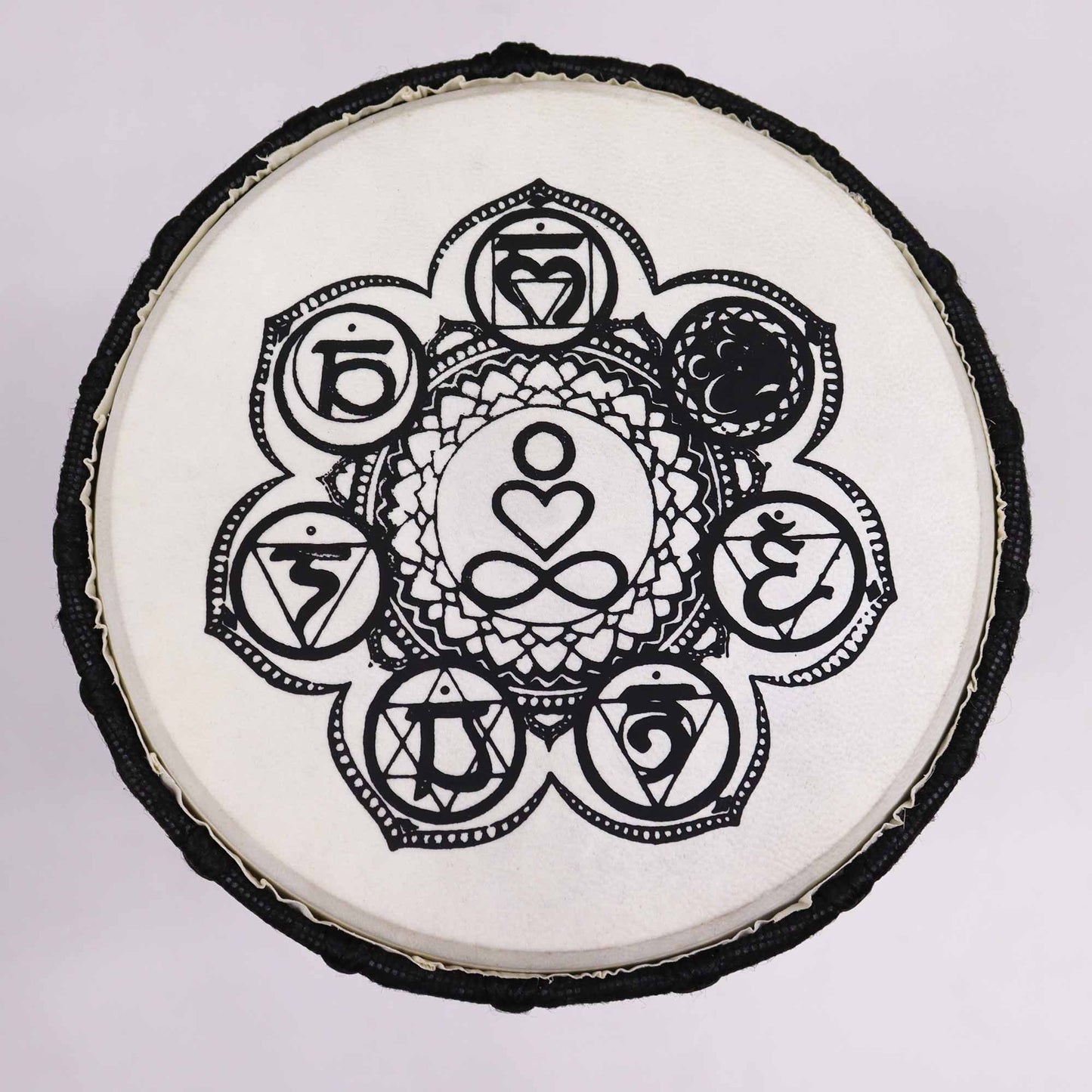 Handgefertigte Djembe-Trommel mit breiter Oberseite – 30 cm
