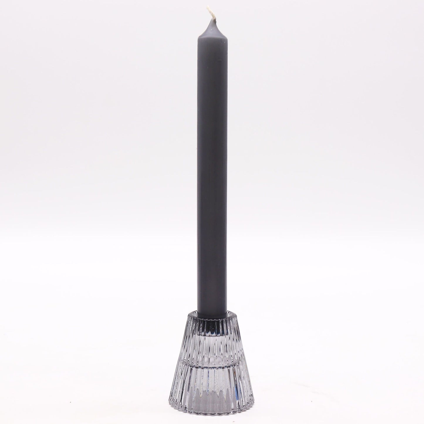 Set of 2  Flip Dinner Candle / Tealight Holder - Midnight Grey