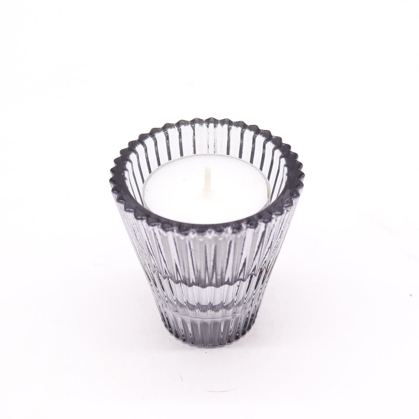 Set of 2  Flip Dinner Candle / Tealight Holder - Midnight Grey