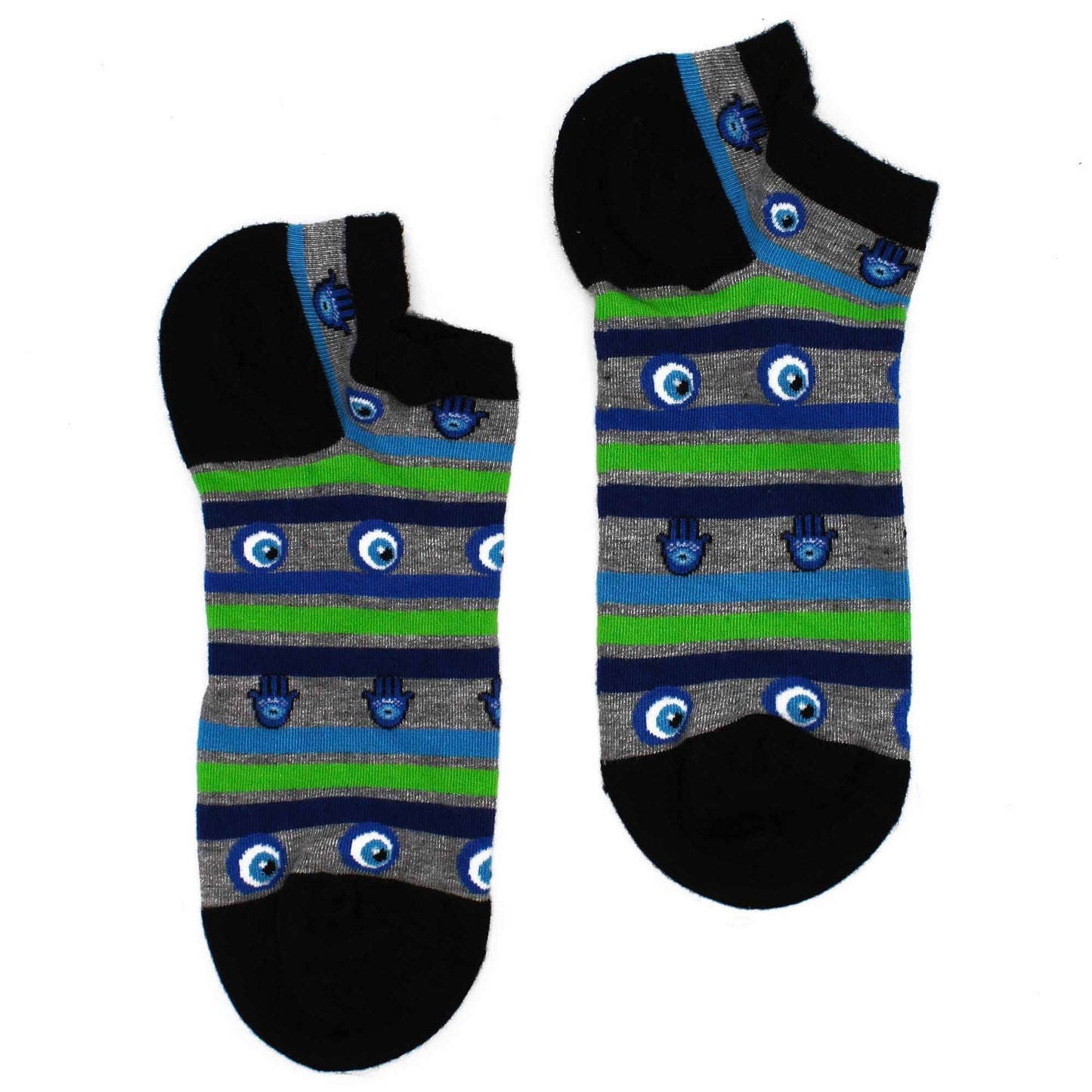 M/L Hop Hare Bamboo Socks Low (41-46) - Evil Eye & Hamsa