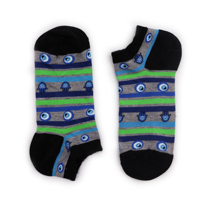 S/M Hop Hare Bamboo Socks Low (36-40) - Evil Eye & Hamsa