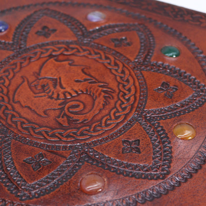 Riesiges Grabmalbuch – Chakra-Steine, Drachenmandala, 100 Seiten – 25 x 34 cm
