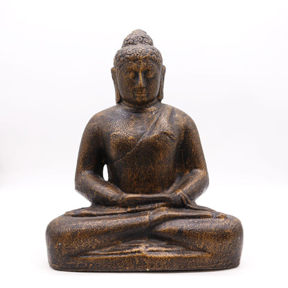 Mittlerer Buddha, klassisch, antikgolden – 0,5 m