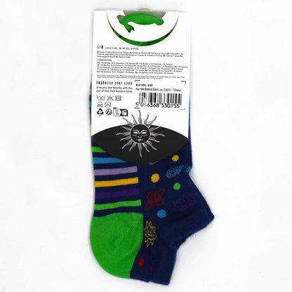 M/L Hop Hare Bamboo Socks Low (41-46) - 7 Chakra