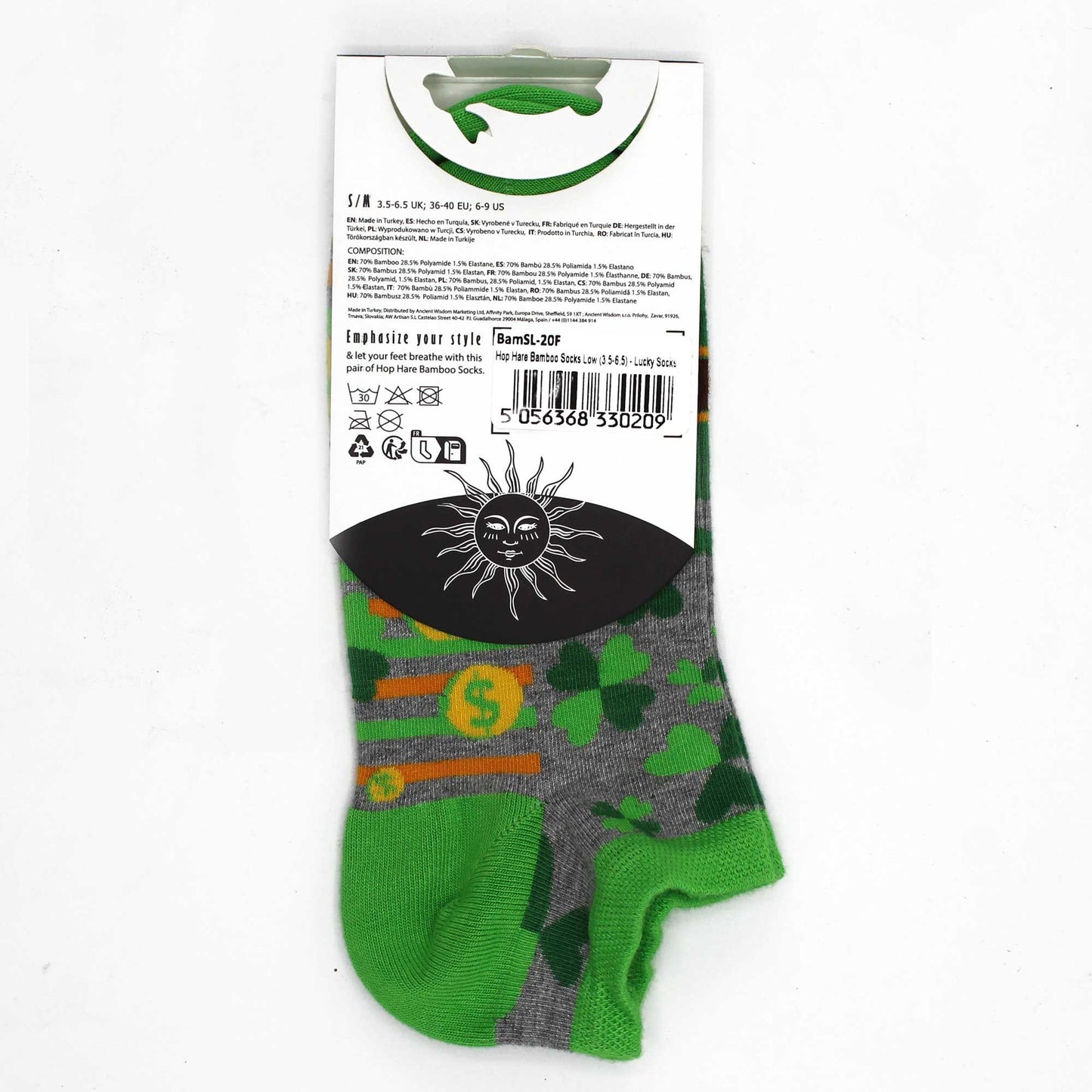 S/M Hop Hare Bamboo Socks Low (36-40) - Lucky Socks