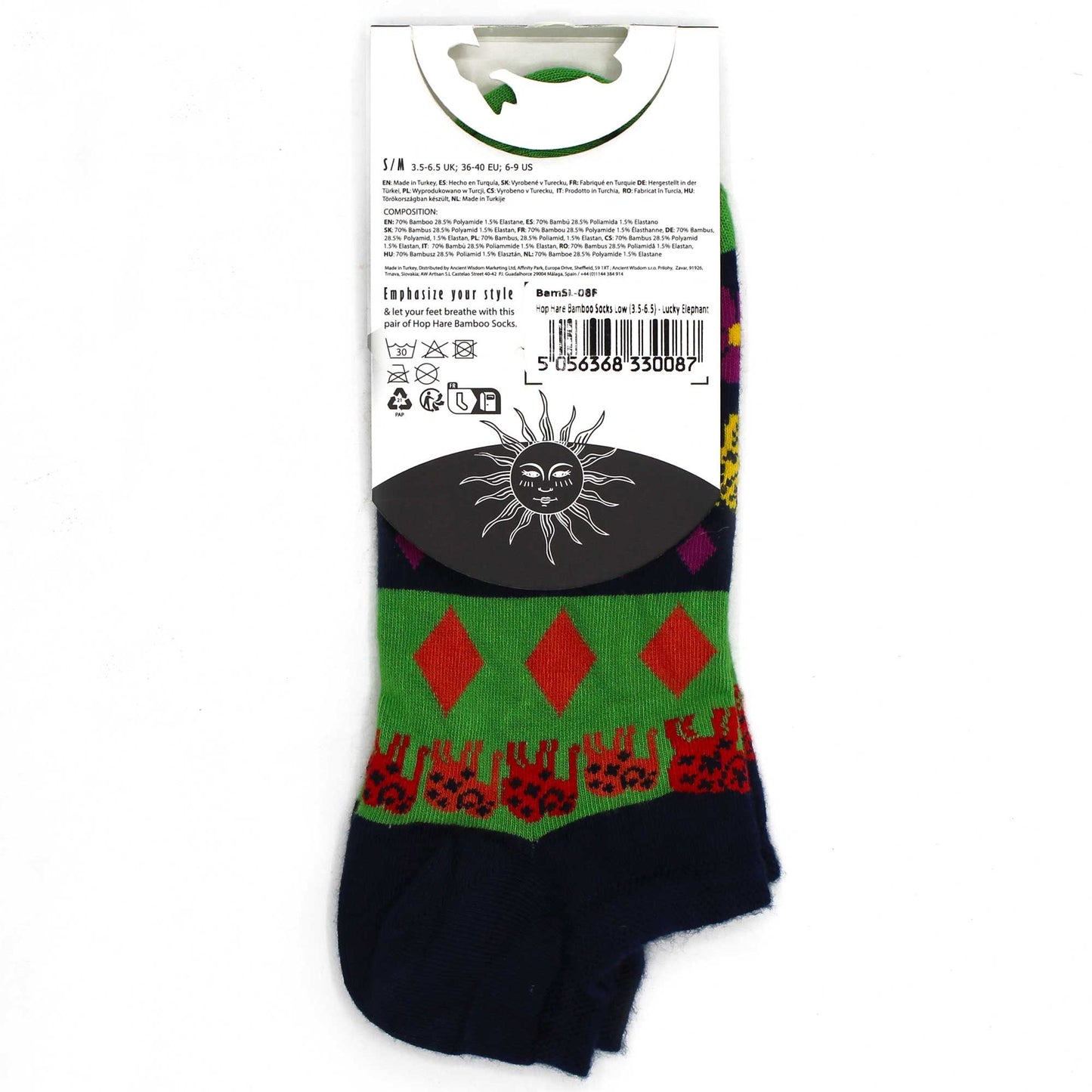 S/M Hop Hare Bamboo Socks Low (36-40) - Lucky Elephant