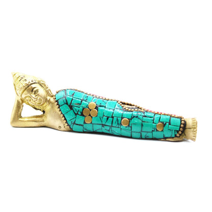 Buddha-Figur aus Messing – liegend – 10 cm