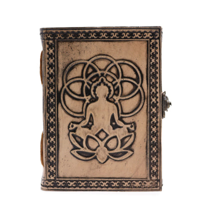 Buddha – Esoterisches Notizbuch – Rotbraun – 200 Seiten, Fadenheftung – 17,5 x 12,5 x 3 cm