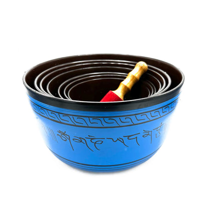 Kleines Chakra-Set aus sieben Klangschalen (14-22 cm)