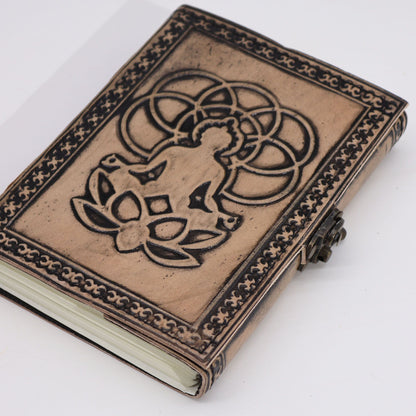 Buddha – Esoterisches Notizbuch – Rotbraun – 200 Seiten, Fadenheftung – 17,5 x 12,5 x 3 cm