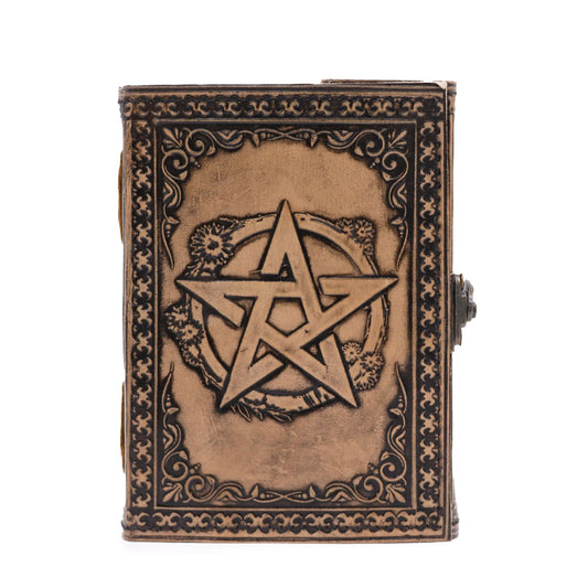 Pentacle – Esoterisches Notizbuch – Anique Grey – 200 Seiten, genähter Rand – 17,5 x 12,5 x 3 cm