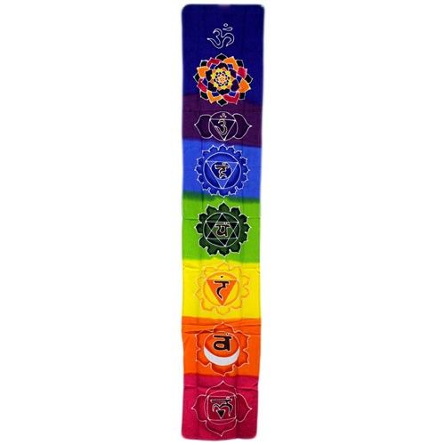 Chakra-Tropfenbanner – Regenbogen 183 x 35 cm