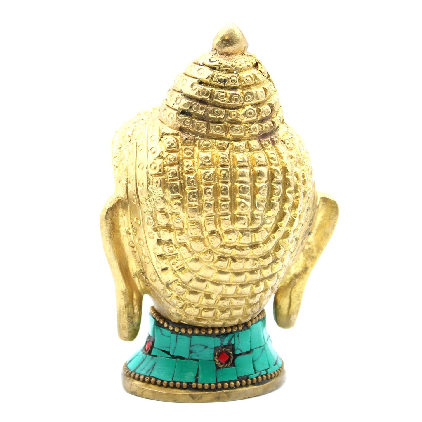 Buddha-Figur aus Messing – Großer Kopf – 11,5 cm