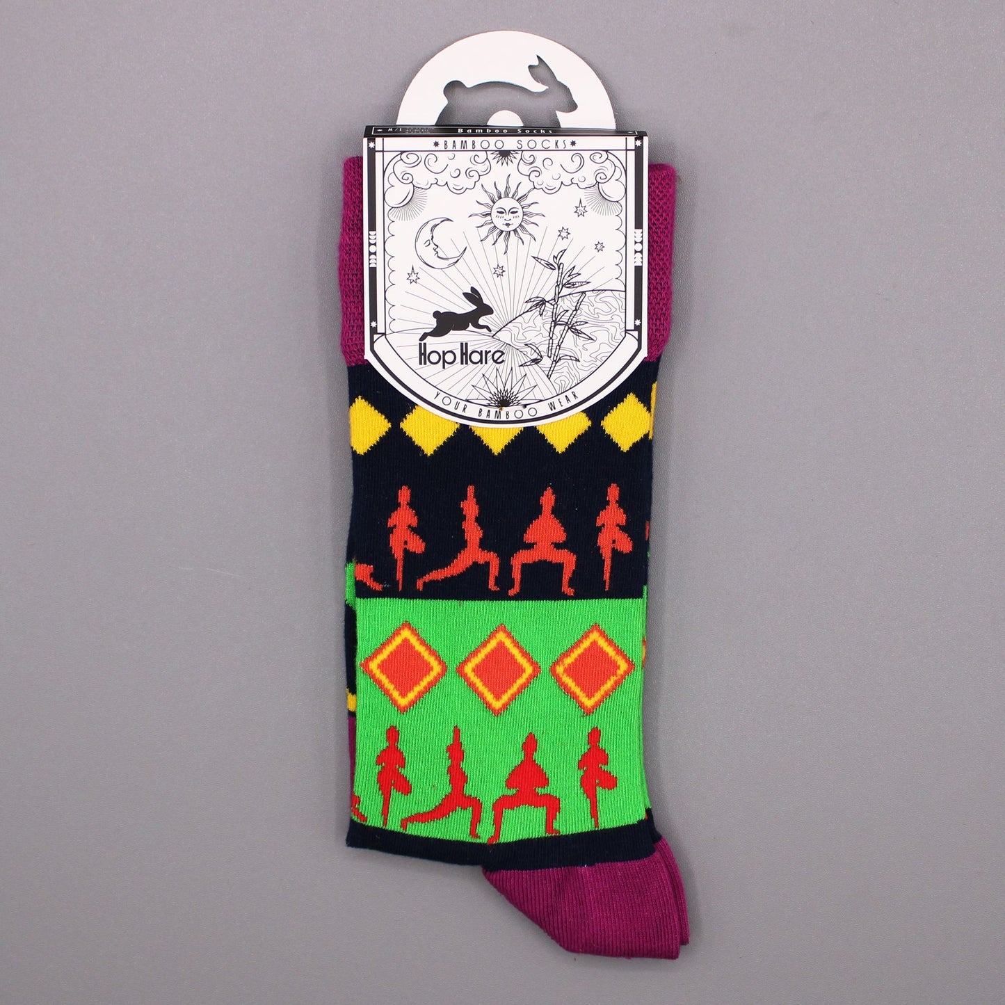 Hop Hare Bamboo Socks (41-46) - Yoga Poses
