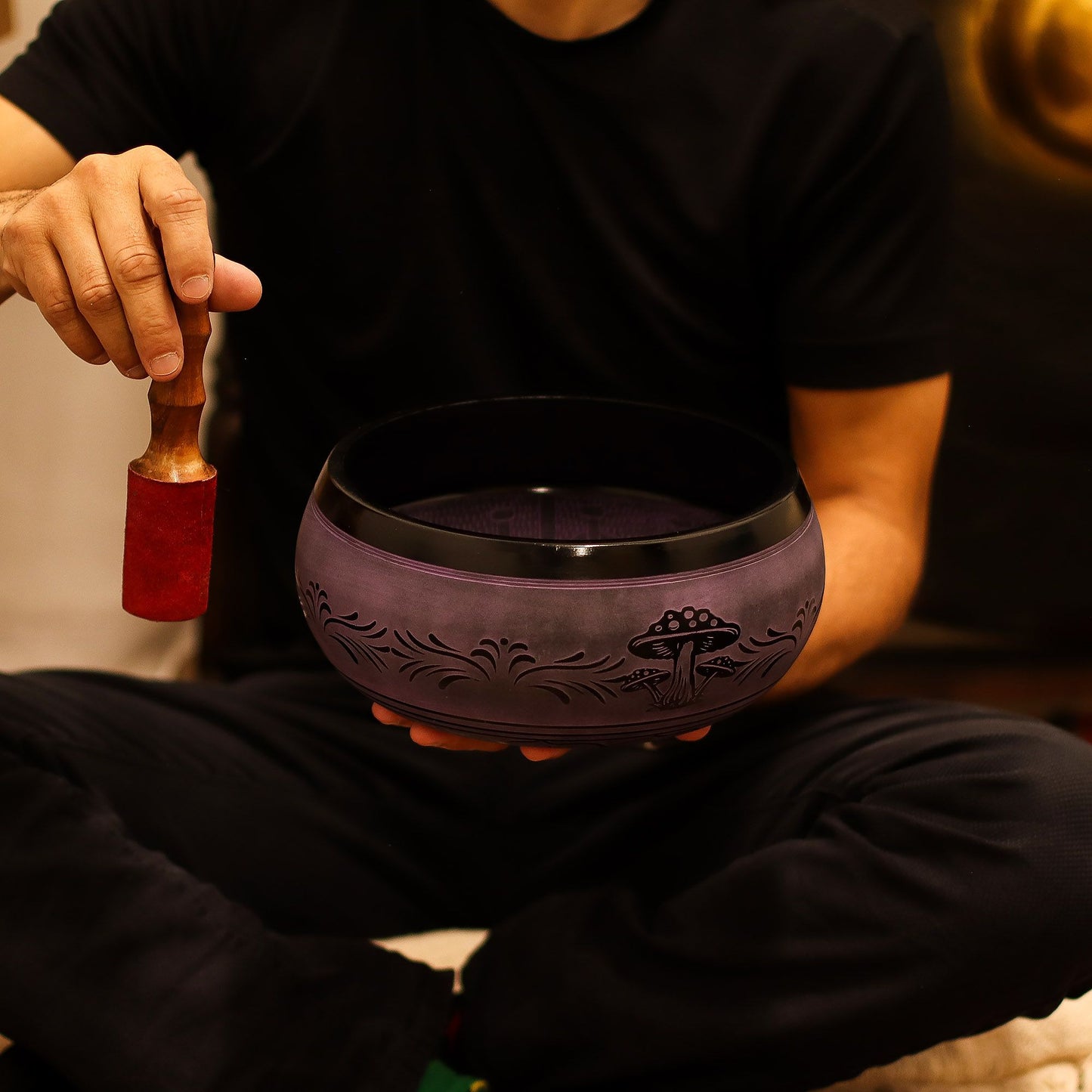 Mushroom Singing Bowl - Purple Haze
